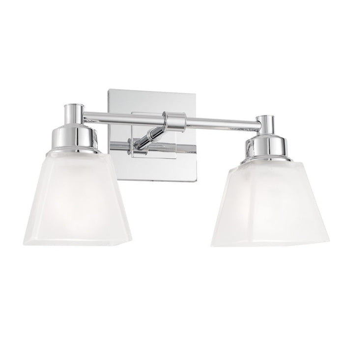 Norwell Lighting Matthew 2 Light Sconce, Chrome - 9636-CH-SQ