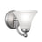 Norwell Lighting Soleil 1 Light Sconce, Brush Nickel - 9661-BN-FL