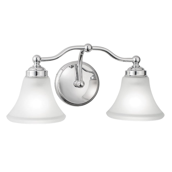 Norwell Lighting Soleil 2 Light Sconce, Chrome - 9662-CH-FL