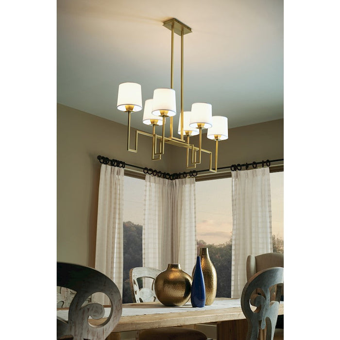 Norwell Lighting Maya Linear 6 Light Chandelier