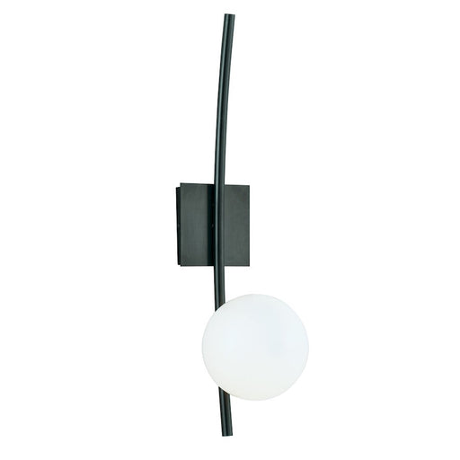 Norwell Lighting Perch 1 Light Sconce, Acid Dipped Black - 9681-ADB-OP