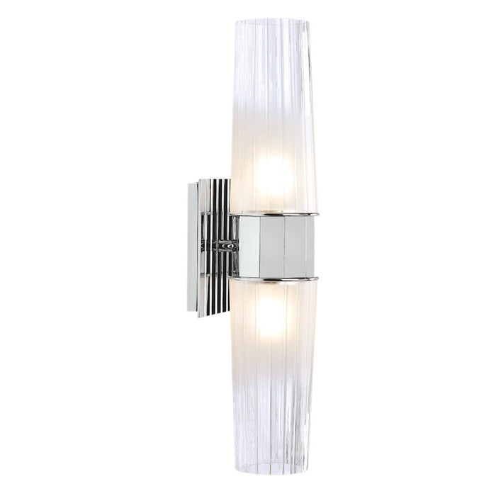 Norwell Lighting Icycle Single 2 Light Sconce, Chrome - 9759-CH-CF