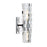 Norwell Lighting Murano 2 Light Sconce, Chrome - 9765-CH-IC