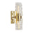 Norwell Lighting Murano 2 Light Sconce, Satin Brass - 9765-SB-IC