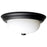 Nuvo Lighting Flush Mount, Matte Black/Opal