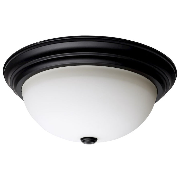 Nuvo Lighting 3 Light/15"/Flush Mount, Matte Black/Opal - 60-129