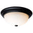 Nuvo Lighting Flush Mount, Matte Black/Opal