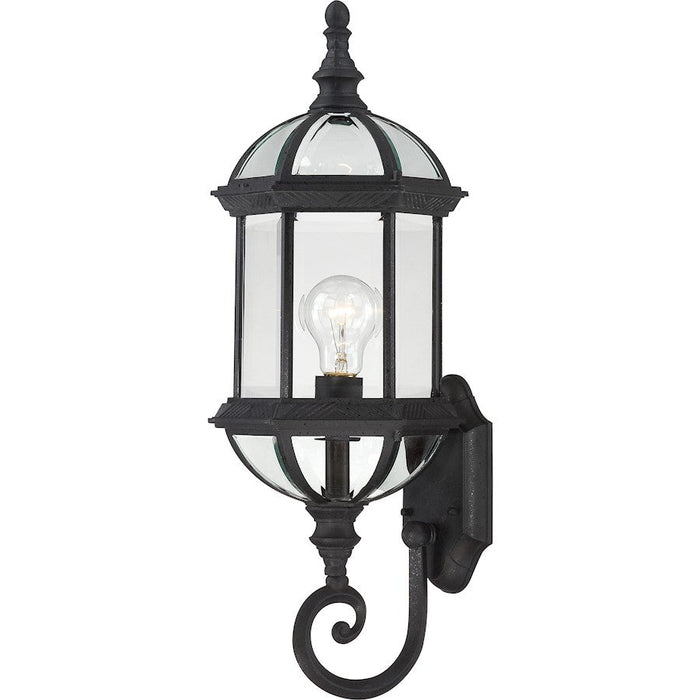 Nuvo Lighting Boxwood 1 Light 22" Outdoor Wall, Beveled/Textured Black - 60-3499