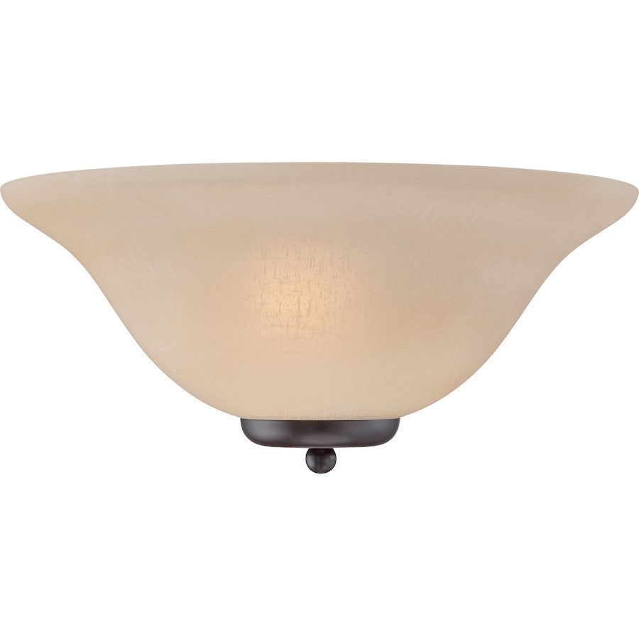 Nuvo Lighting Ballerina 1-LT Sconce, Champagne Glass, Mahogany Bronze - 60-5384