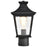 Nuvo Lighting Jasper 1 Light Outdoor Post Lantern, Black/Clear