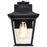 Nuvo Lighting Jasper 1 Light Outdoor Small Wall Lantern, Black/Clear