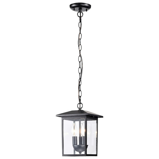 Nuvo Lighting Jamesport 3 Light Outdoor Hanging Lantern, Blac/Clear - 60-5933