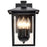 Nuvo Lighting Jamesport 3 Light Outdoor Small Wall Lantern, Bk/Clear