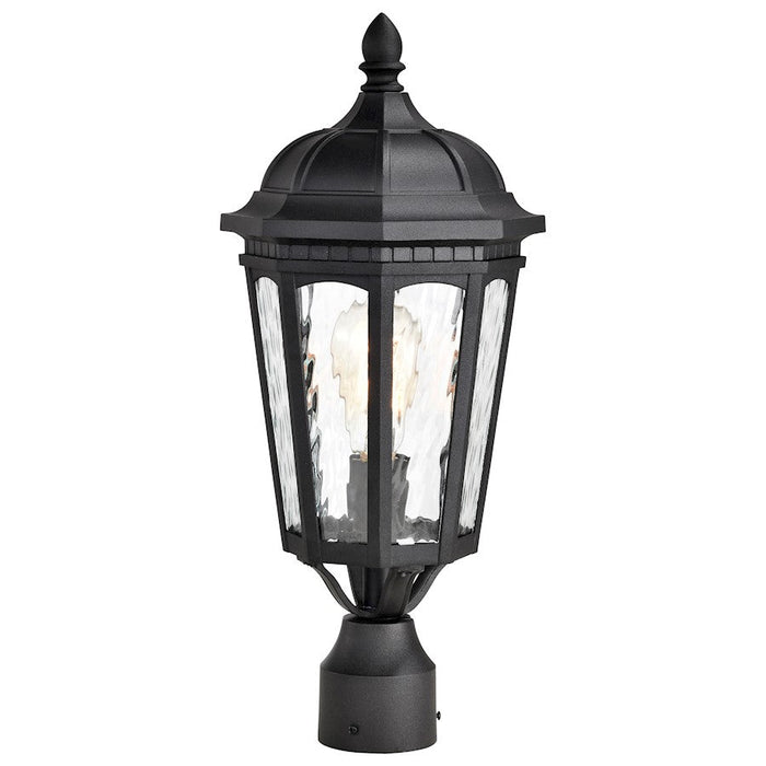 Nuvo Lighting East River 1 Light Outdoor Post Lantern, Black/Water - 60-5943