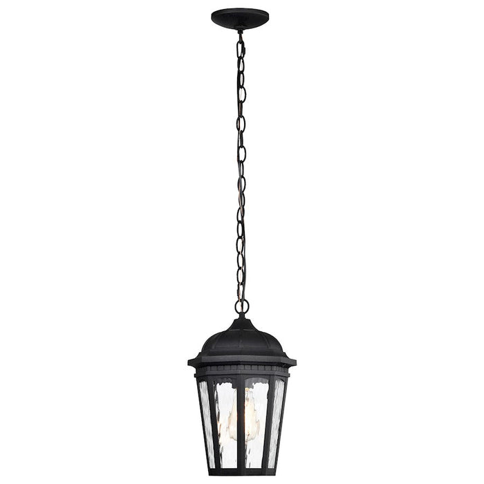 Nuvo Lighting East River 1 Lt Outdoor Hanging Lantern, Black/Water