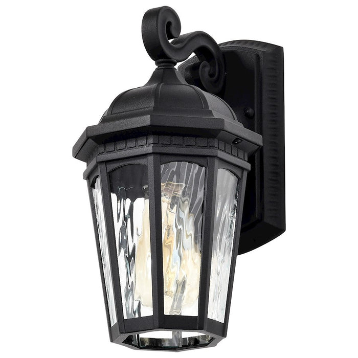 Nuvo Lighting East River 1 Lt Outdoor Wall Lantern, Black/Water