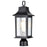 Nuvo Lighting Stillwell 1 Light Outdoor Post Lantern, Black/Water - 60-5957