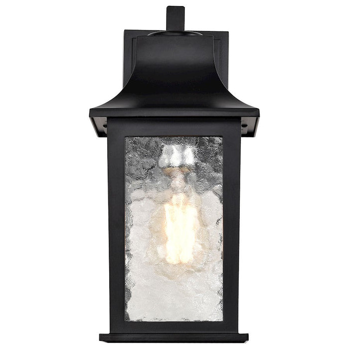 Nuvo Lighting Stillwell 1 Light Outdoor Small Wall Lantern, Black/Water