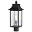 Nuvo Lighting Austen 1 Light Outdoor Post Lantern, Black Clear Water - 60-5995