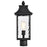 Nuvo Lighting Austen 1 Light Outdoor Post Lantern, Black Clear Water