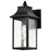 Nuvo Lighting Austen 1 Lt Outdoor Wall Lantern, Black/Water