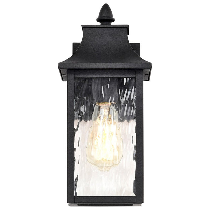 Nuvo Lighting Austen 1 Lt Outdoor Wall Lantern, Black/Water