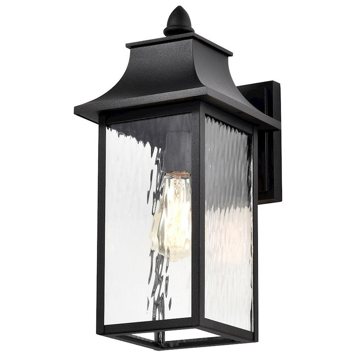 Nuvo Lighting Austen 1 Lt Outdoor Large Wall Lantern, Black/Water - 60-5998