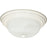 Nuvo Lighting 2 Light 11" Flush Mount Alabaster Glass, Textured White - 60-6004