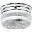 Nuvo Lighting 2 Light 8" Flush Mount Medium Crystal/White Drum - 60-6027