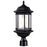 Nuvo Lighting Hopkins 1 Light Outdoor Large Post Lantern, Black/Clear - 60-6115