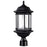 Nuvo Lighting Hopkins 1 Light Outdoor Post Lantern, Black/Clear