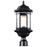 Nuvo Lighting Hopkins 1 Light Outdoor Post Lantern, Black/Clear