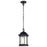 Nuvo Lighting Hopkins 1 Light Outdoor Hanging Lantern, Black/Clear - 60-6117