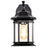 Nuvo Lighting Hopkins 1 Light Outdoor Wall Lantern, Black/Clear