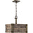 Nuvo Lighting Winchester 4 Light 15" Square Pendant, Aged Wood Bronze - 60-6423