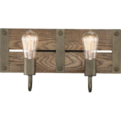 Nuvo Lighting Winchester 2 Light 16.38" Pendant, Aged Wood Bronze - 60-6428