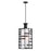 Nuvo Lighting Lansing 4-LT Pendant, White Shade/& Opal Diffuser Black - 60-6433