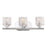 Nuvo Lighting Votive 3 Light Vanity, Clear Glass, Polished Nickel - 60-6443