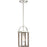 Nuvo Lighting Bliss 1 Light Mini Pendant Driftwood, Polished Nickel - 60-6484