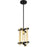 Nuvo Lighting Marion 1 Light Mini Pendant Aged Bonze, Natural Brass - 60-6522