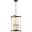 Nuvo Lighting Marion 4 Light Pendant Aged Bonze, Natural Brass Accents - 60-6525