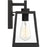 Nuvo Lighting Halifax 1 Light Small Lantern, Matte Black/Clear Glass