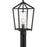 Nuvo Lighting Hopewell 1 Light Post Lantern, Black/Clear Seeded Glass