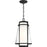 Nuvo Lighting Anau 1 Light Hanging Lantern, Black/Etched Opal/Clear