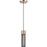 Nuvo Lighting Eaves 1 Light Pendant, Copper Brushed Brass