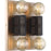 Nuvo Lighting Passage 4 Light Flush Mount, Copper Brass/Black Mesh