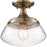 Nuvo Lighting Kew 1 Light Semi Flush Fixture