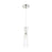 Nuvo Lighting SpyGlass, 1 Light Mini Pendant, Clear, Polished Nickel - 60-6866