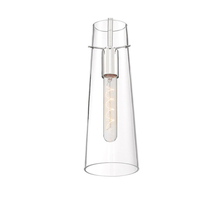 Nuvo Lighting Alondra 1 Light Mini Pendant, Clear, Polished Nickel - 60-6870