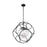 Nuvo Lighting Aurora 3 Light Pendant, Seeded, Black/Polished Nickel - 60-6937